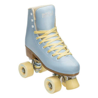 RIO ROLLER SCRIPT ROLLER SKATES – TEAL AND CORAL