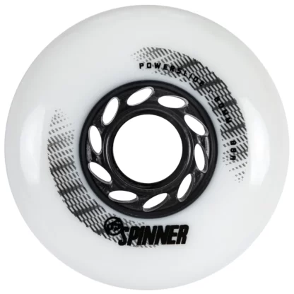 Powerslide Spinner 80mm White Inline Skate Wheels – SET OF 4