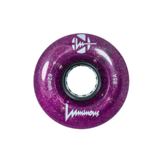 Luminous LED 62mm/85a Purple Haze Roller Skate Wheels – SET OF 4