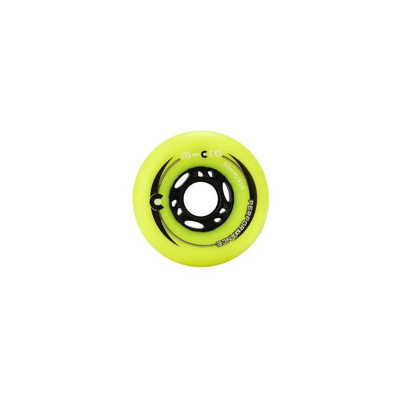 MICRO PERFORMANCE WHEELS SET OF 4 – YELLOW 76MM MICRO PERFORMANCE WHEELS SET OF 4 – YELLOW 76MM
